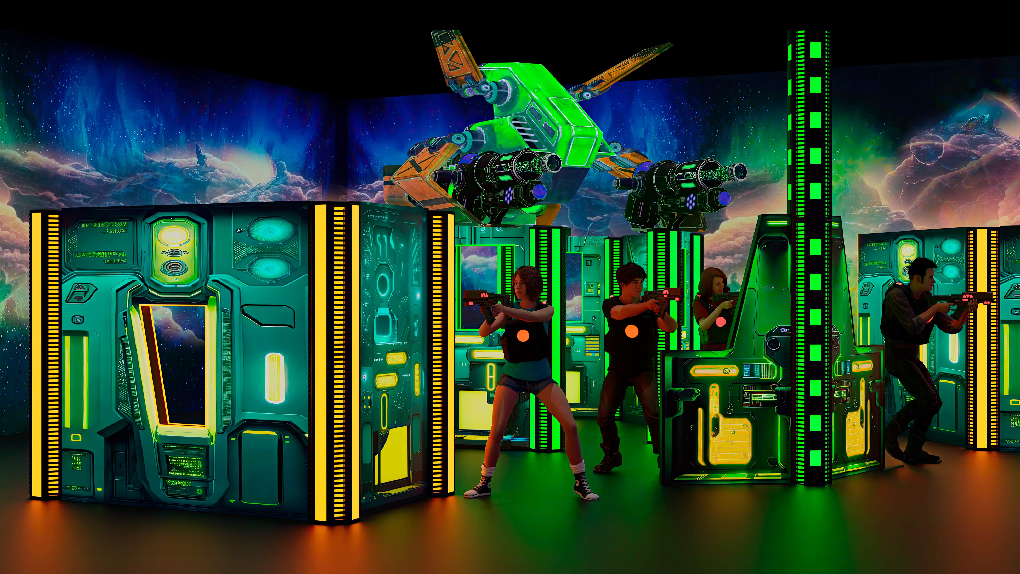 diseño de parques de laser tag construcción de parques de laser tag temáticos