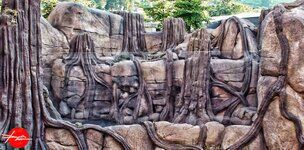 paisajismo temático con rocas